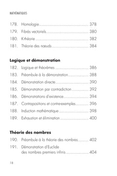 Mathématiques - Nombres, équations, géométrie, logique... en 200 concepts clés