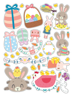 Mon coloriage pastel (Pâques) - Stickers offerts