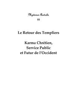 Le retour des templiers