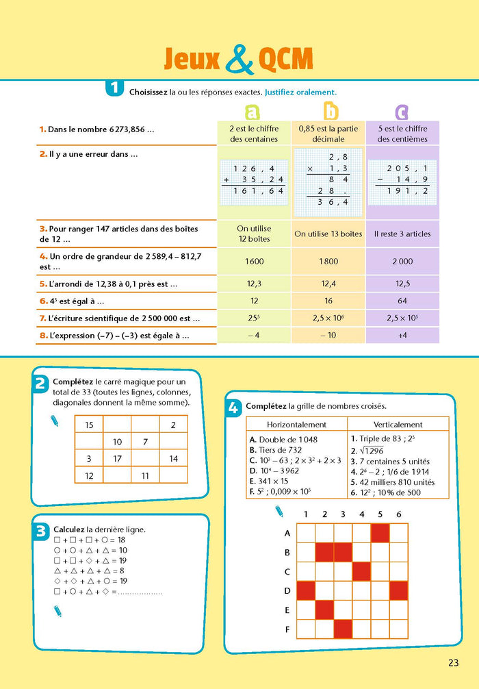 Mon cahier pour assurer en mathématiques