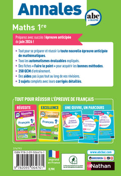 Annales Bac Maths 1re