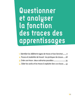 Construire les traces des apprentissages maternelle