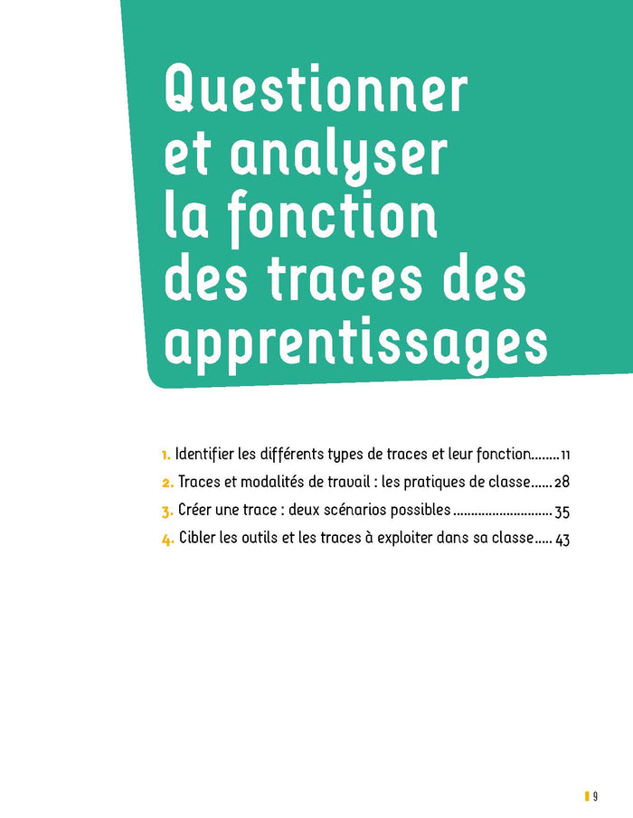 Construire les traces des apprentissages maternelle