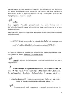 Construire mon projet d'études - Méthodologie