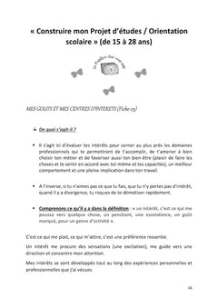 Construire mon projet d'études - Méthodologie