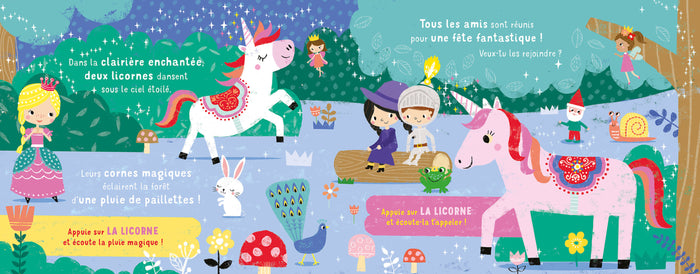 Mon livre sonore à emporter - Le royaume magique des licornes