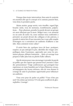 Le courage de parler en public