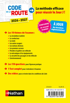 Code de la route 2026-2027
