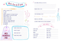 K-pop – Carnet K-pop – Journal à compléter