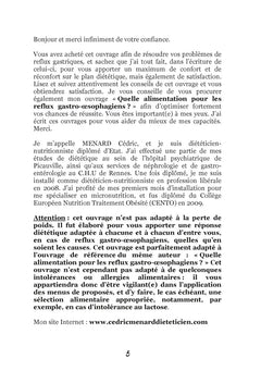 Recettes et menus pour les reflux gastro-oesophagiens