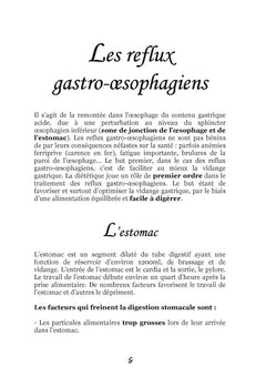 Recettes et menus pour les reflux gastro-oesophagiens