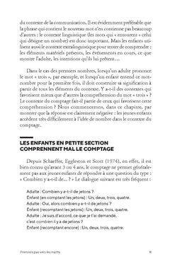 Premiers pas vers les maths