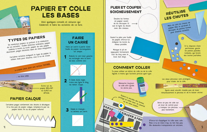 Que faire avec du papier et de la colle ?