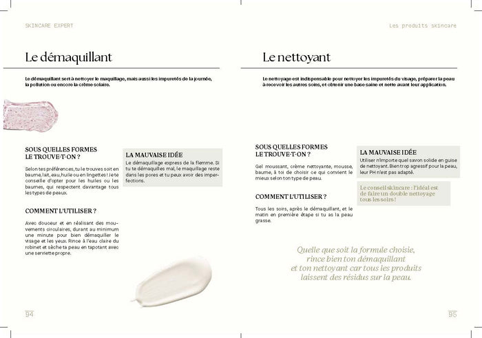 Skincare expert - Le guide pour prendre soin de sa peau et créer sa routine adaptée