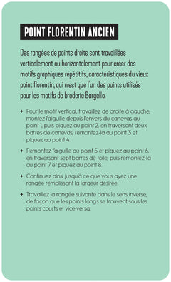 Broderie sur canevas - 50 cartes de points contemporains