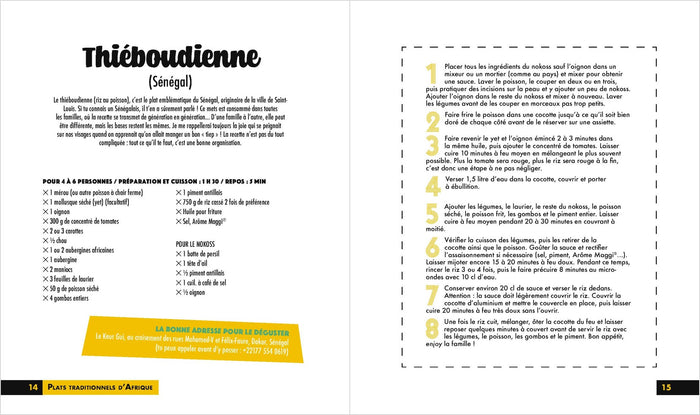 Cuisine d'Afrique et d'ailleurs