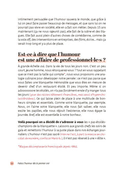Faites l'humour dès le premier soir