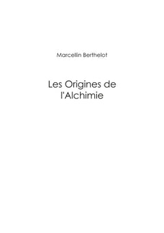 Les origines de l'alchimie