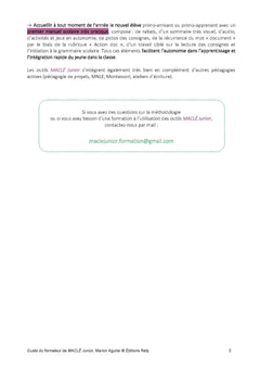 MaClé junior - Fichier de l'élève