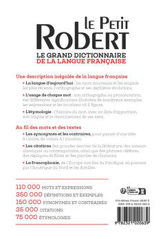 Le Petit Robert de la langue française - 2027