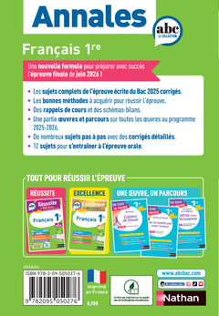 Annales Bac Français 2026