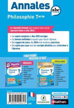 Annales Bac Philosophie 2026