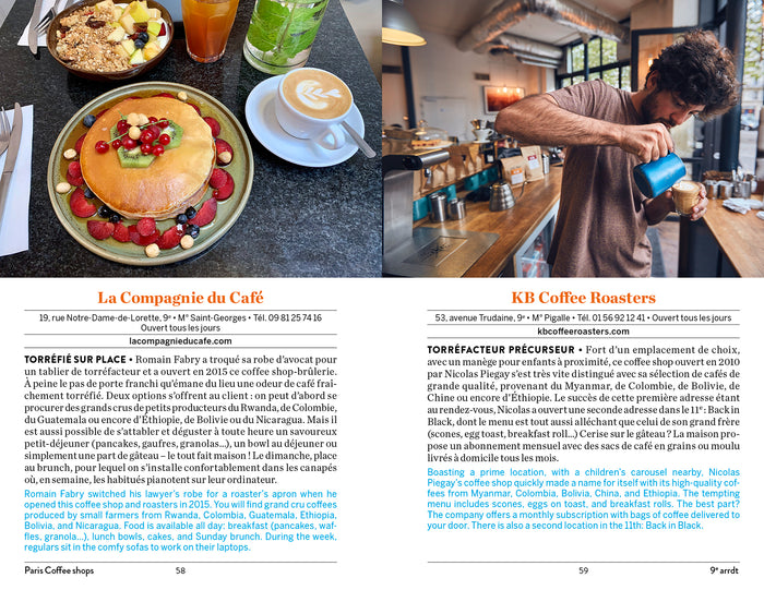 Paris coffee shops - 100 adresses pour amateurs de cafés de spécialité