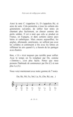 Petit cours de solfège pour adultes