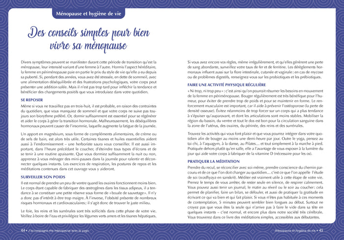 J'accompagne ma ménopause avec le yoga