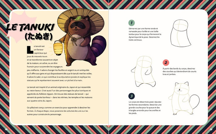 Bestiaire Yokai : dessiner les créatures fantastiques du Japon