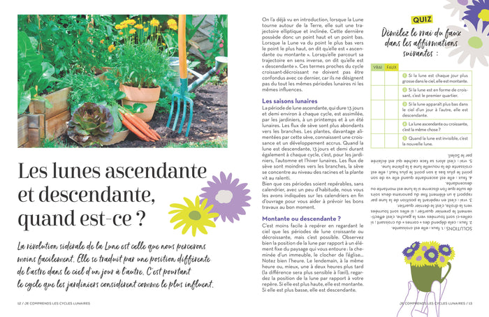 Cahier jardiner avec la lune 2023