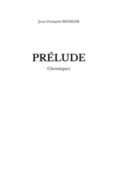 Prélude