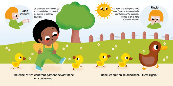 L'imagier des signes - Histoire en signes - Bébé visite la ferme - Livre d'éveil - Dès 6 mois