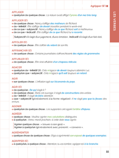 Les verbes et leurs constructions