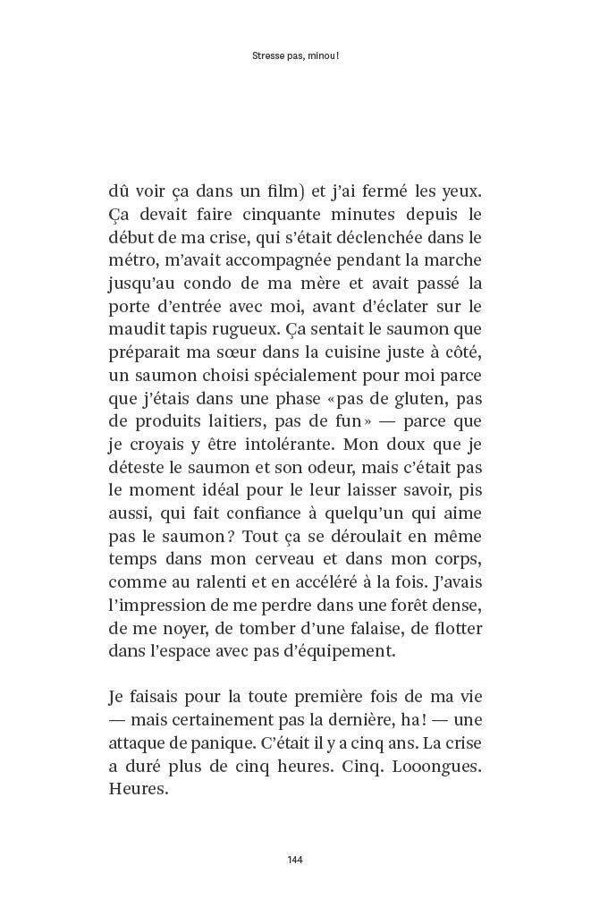 Stresse pas, Minou !