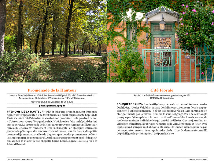 Où trouver le calme à Paris