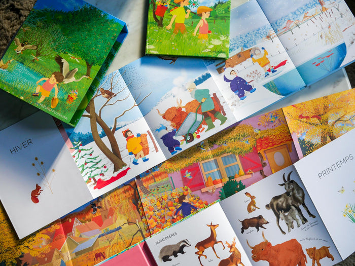 Coffret livres Leporello des 4 Saisons