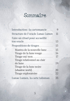 Lunae Lumen - Oracle divinatoire et shadow work