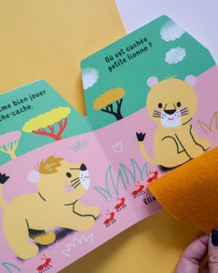 Cache-cache petit lion