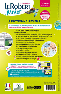 Le Robert junior illustré & son dictionnaire en ligne (adapté dys)