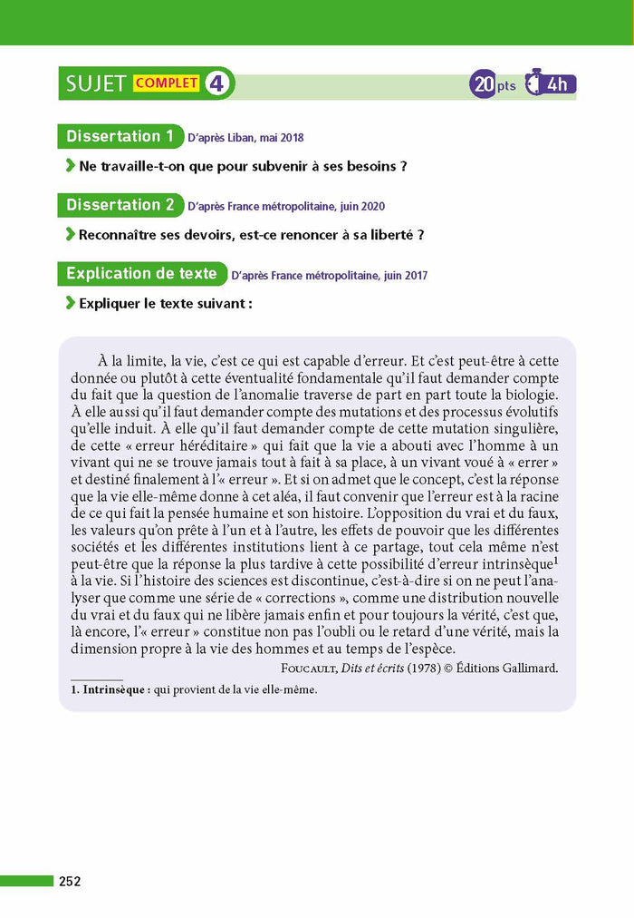 Annales Bac Philosophie 2025