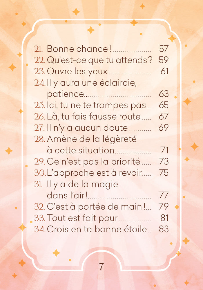 Eclats de lumière - Cartes oracle