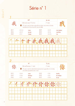 Cahier d’écriture mnémotechnique en chinois