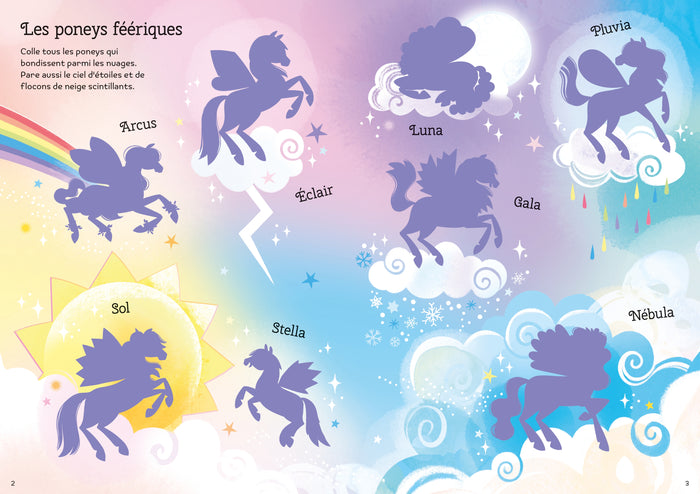 Les poneys féériques - Mes autocollants brillants