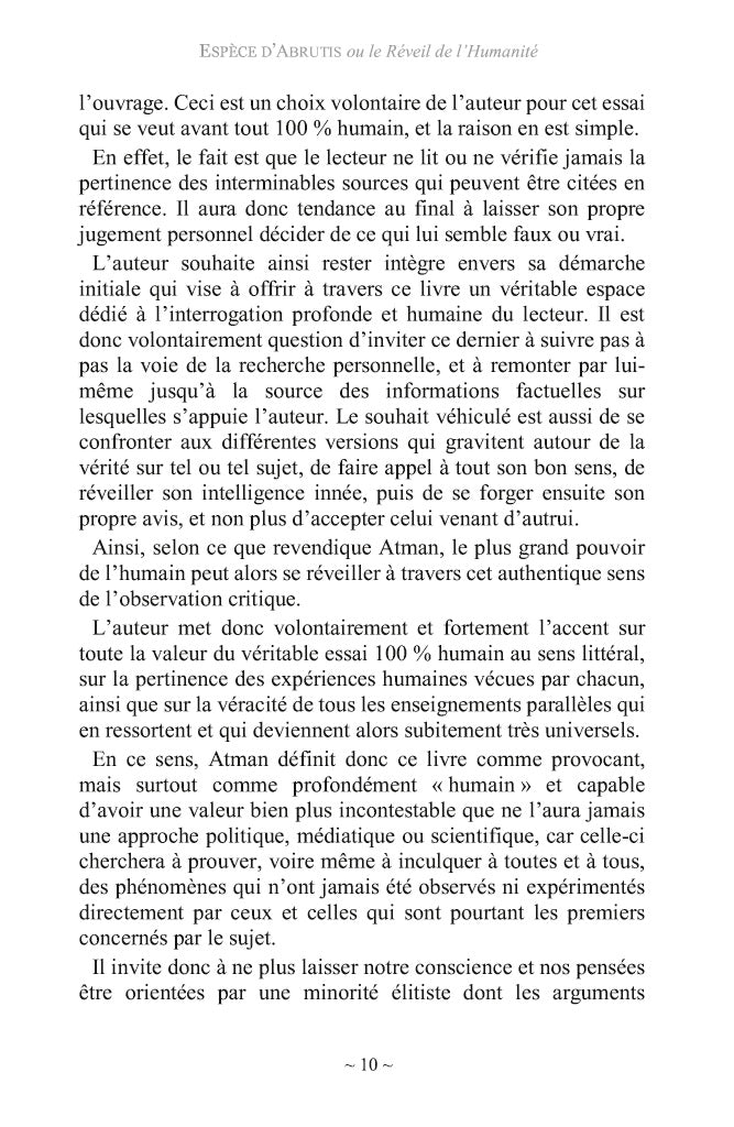 Espèce d'abrutis ou le réveil de l'humanité