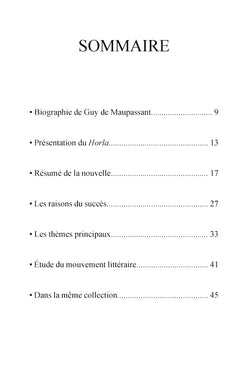 Fiche de lecture Le Horla de Maupassant (analyse littéraire de référence et résumé complet)