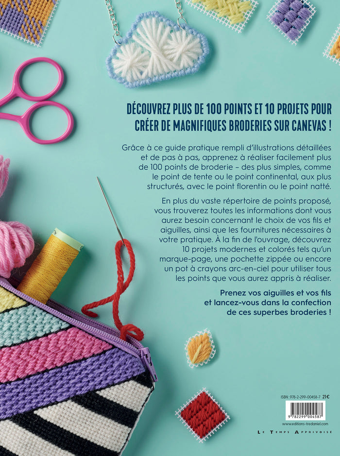 Broderie sur canevas - Un broderie de points contemporains