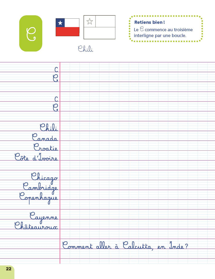 Cahier pour apprendre à bien écrire CE1
