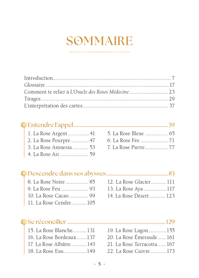 L'oracle des roses médecine