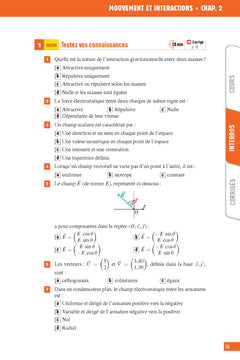 Interros des Lycées Physique Chimie 1re